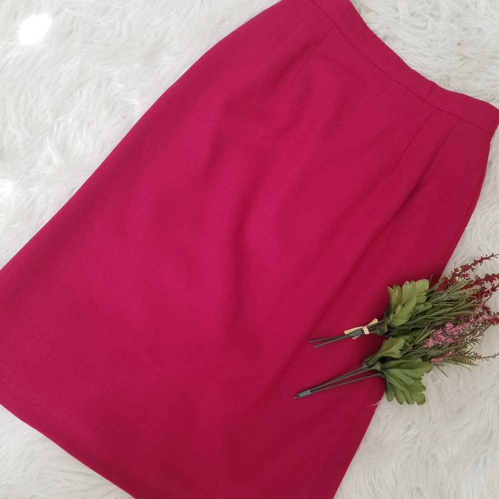 3 for $15 Talbots Fuschia Wool Skirt